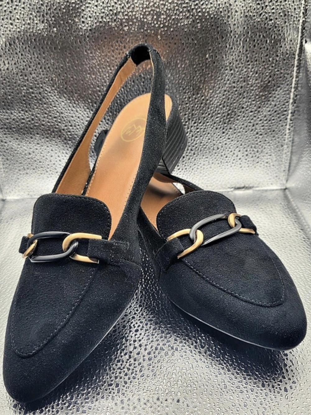 White Mountain Boreal Slingback Heel Black US 8M